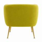 Eva Olive Velvet Armchair