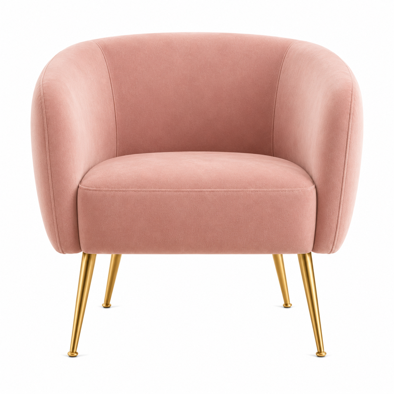 Eva Pink Velvet Armchair