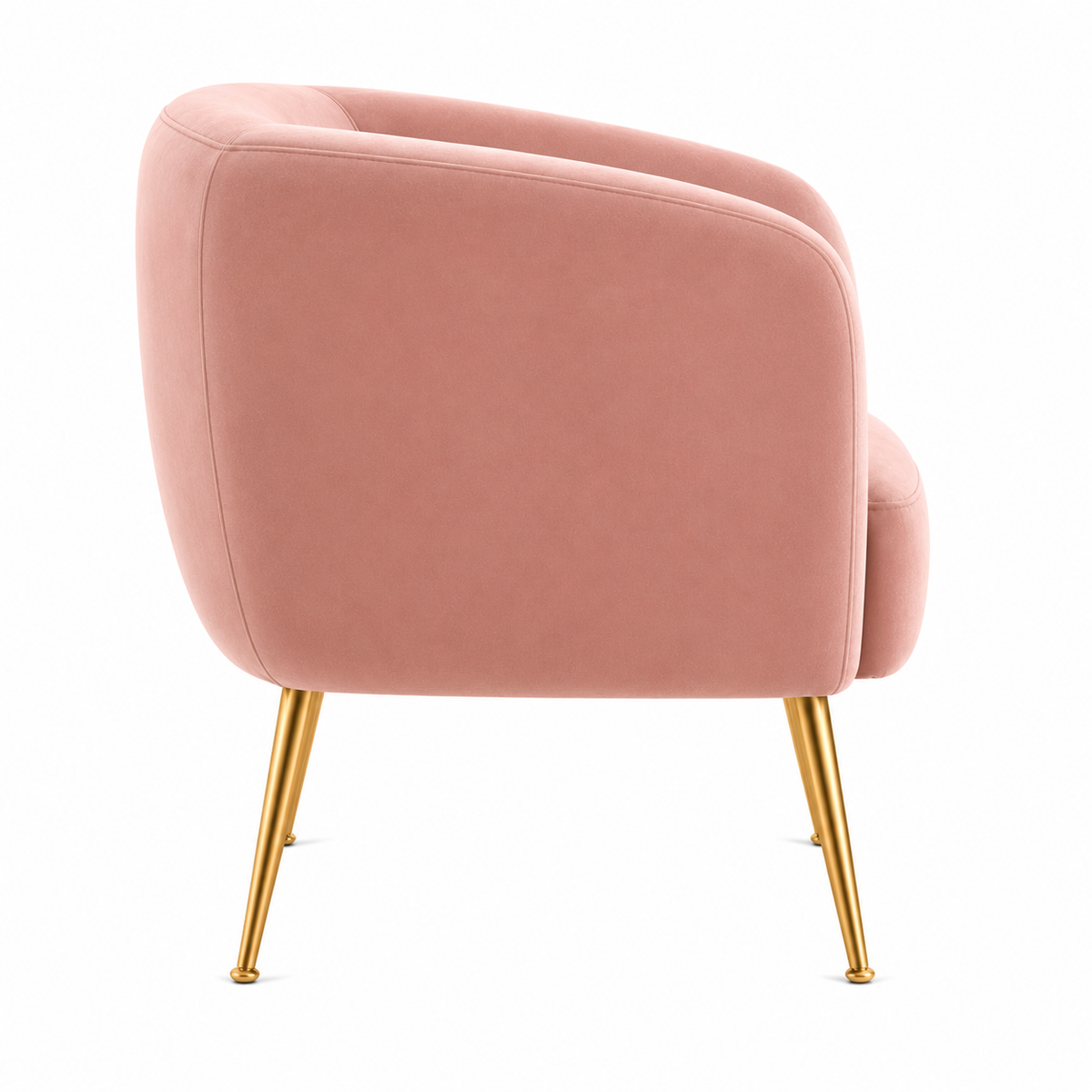 Eva Pink Velvet Armchair