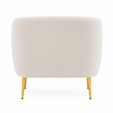 Eva Silver Grey Velvet Armchair