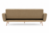 2 Seater Mia Mink Velvet Sofa Bed