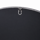 Jamal Silver Round Metal Wall Mirror Large Circular Mirror