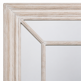 Eva Washed Wood Window Wall Mirror Rustic Mirror