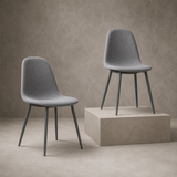 Rhianna Grey Fabric Dining Chair