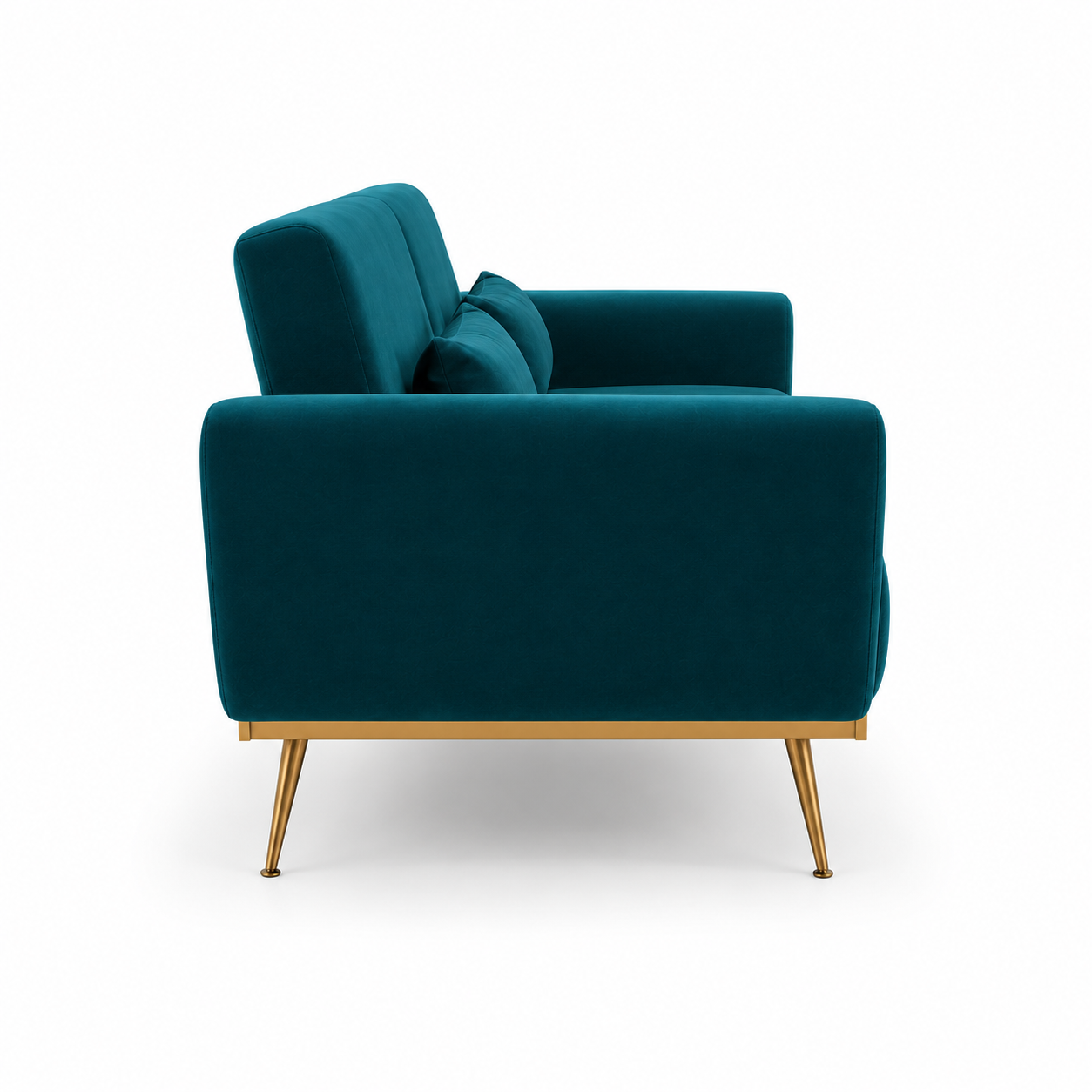 2 Seater Eva Green Velvet Sofa Bed