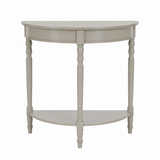 Traditional Mia Grey Putty Pine Wood Console Table