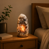 Mia Nepal Grey Natural Salt Table Lamp