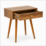 Jacob Wood Veneer Bedside Table with 1 Drawer