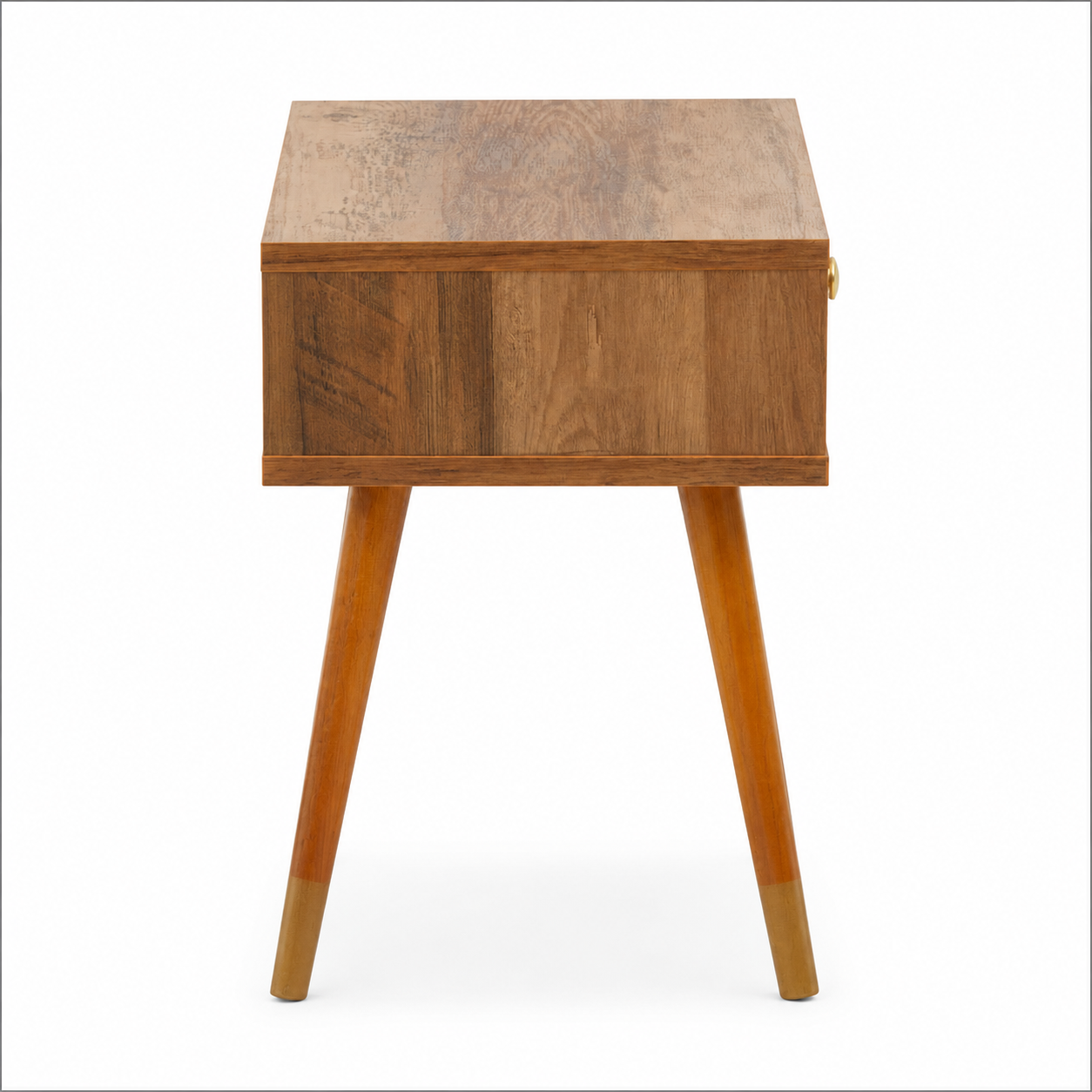 Jacob Wood Veneer Bedside Table with 1 Drawer