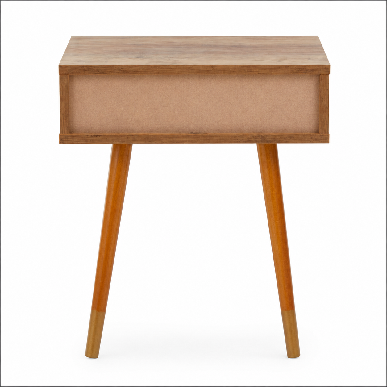 Jacob Wood Veneer Bedside Table with 1 Drawer