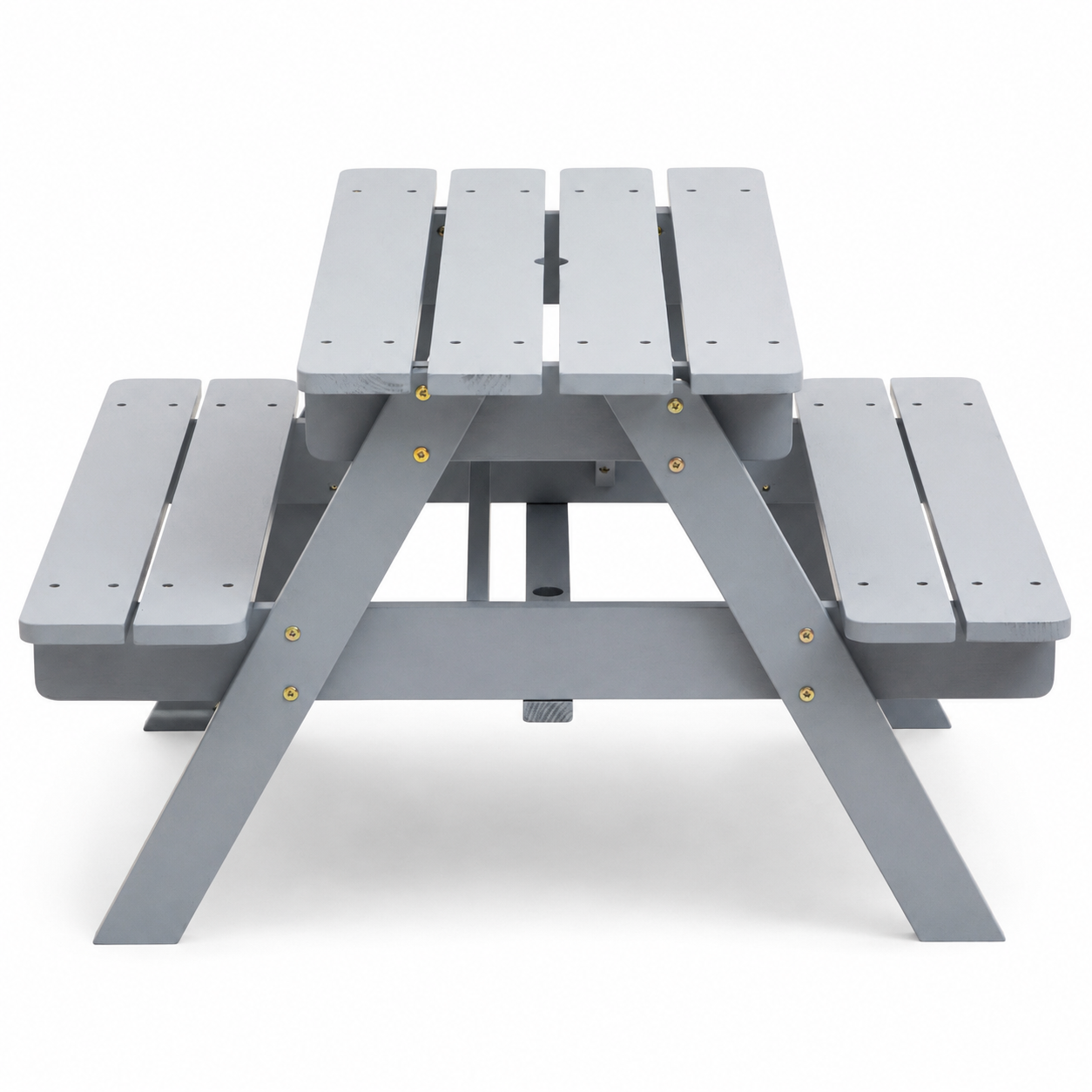 Mia Grey Finish Wood Kids Picnic Bench