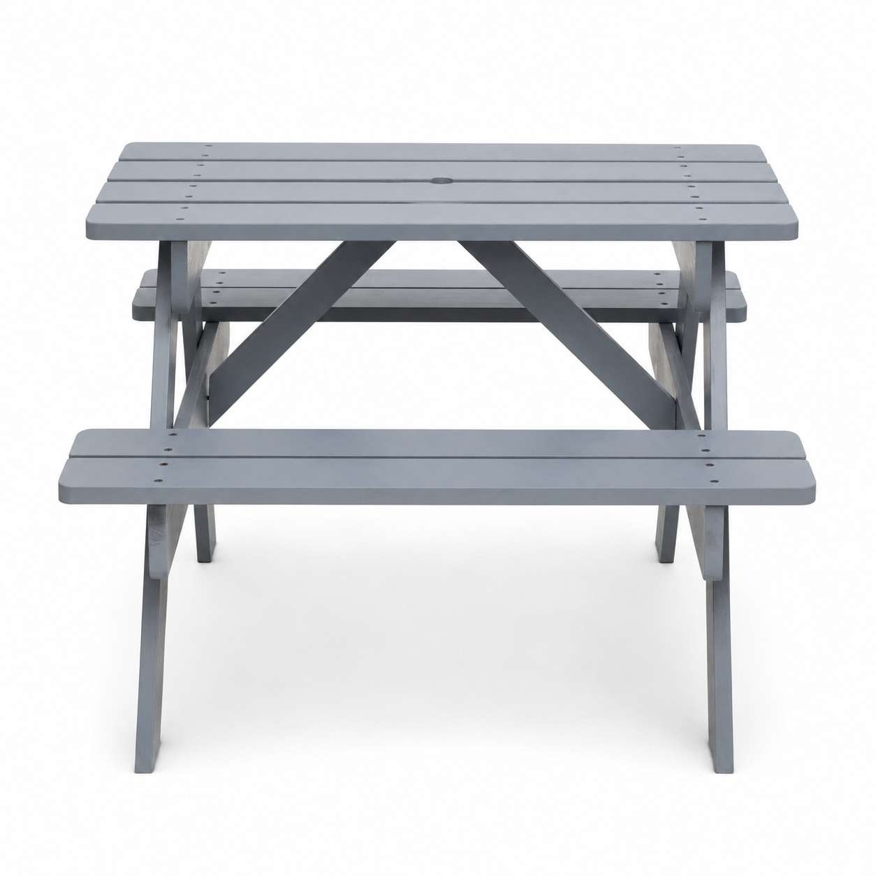 Mia Grey Finish Wood Kids Picnic Bench