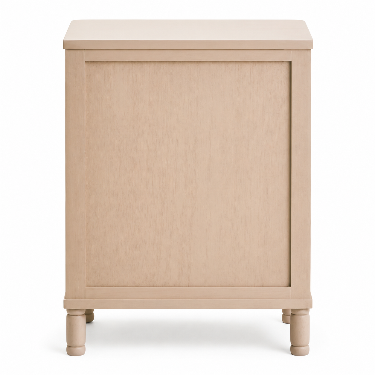 Mia Reed Detail Taupe Finish Three Drawer Chest