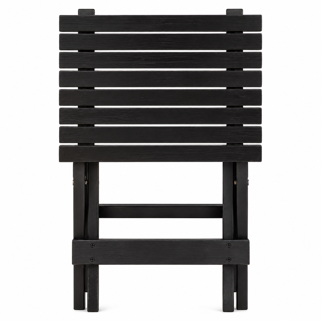 Nehemiah Black Wood Folding Portable Table