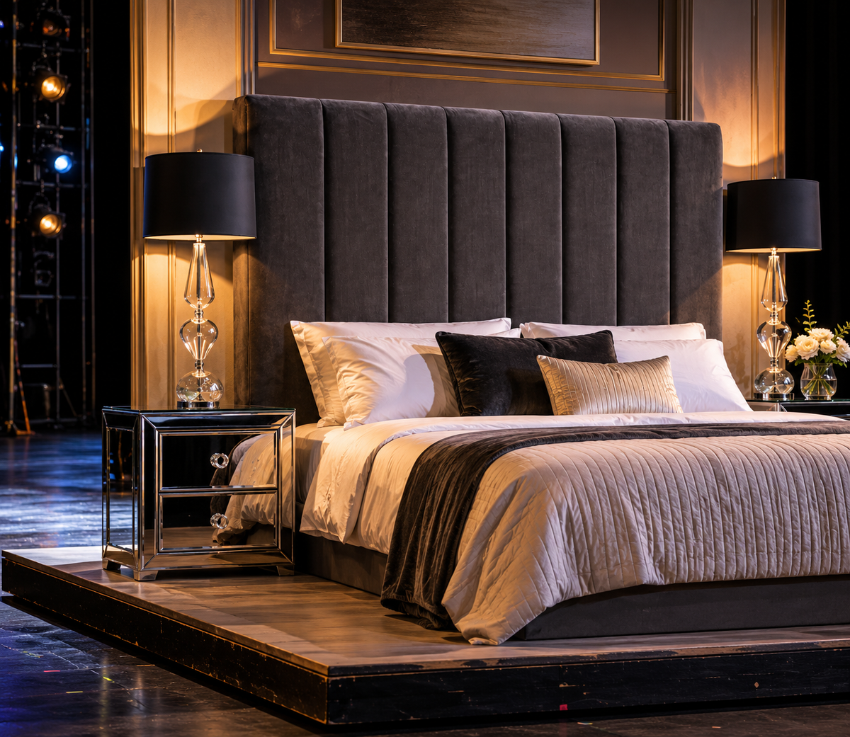 headboard on stage