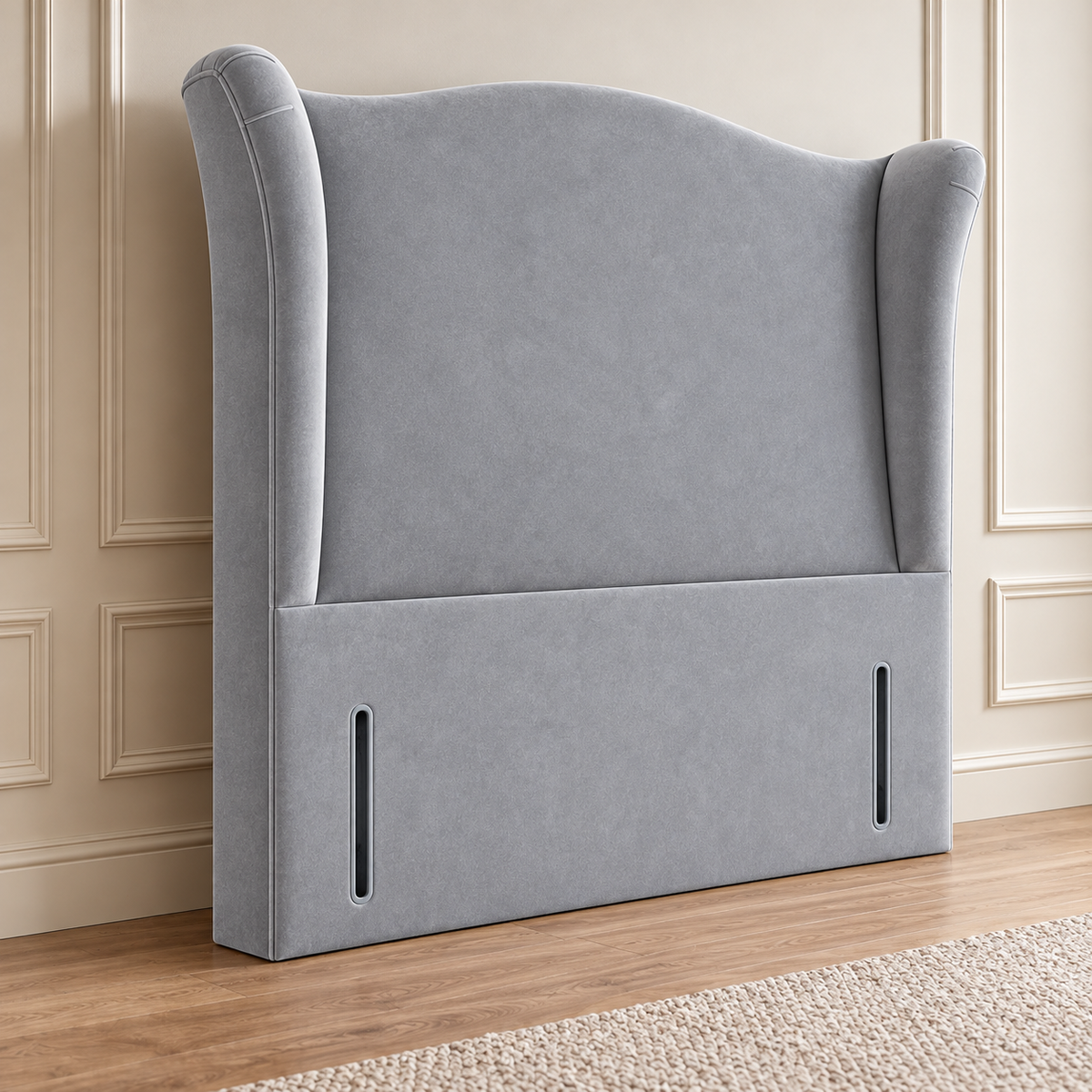 Low Upholstered Headboard, Joel Classic Padded Panel 2027