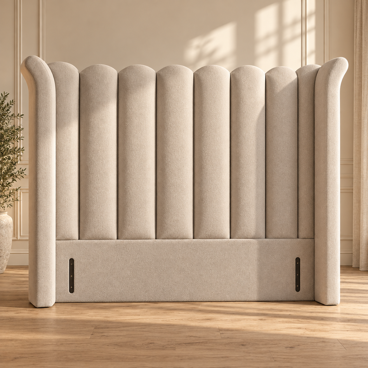 High Wingback Headboard, Tobias Art Deco Tulip 2027