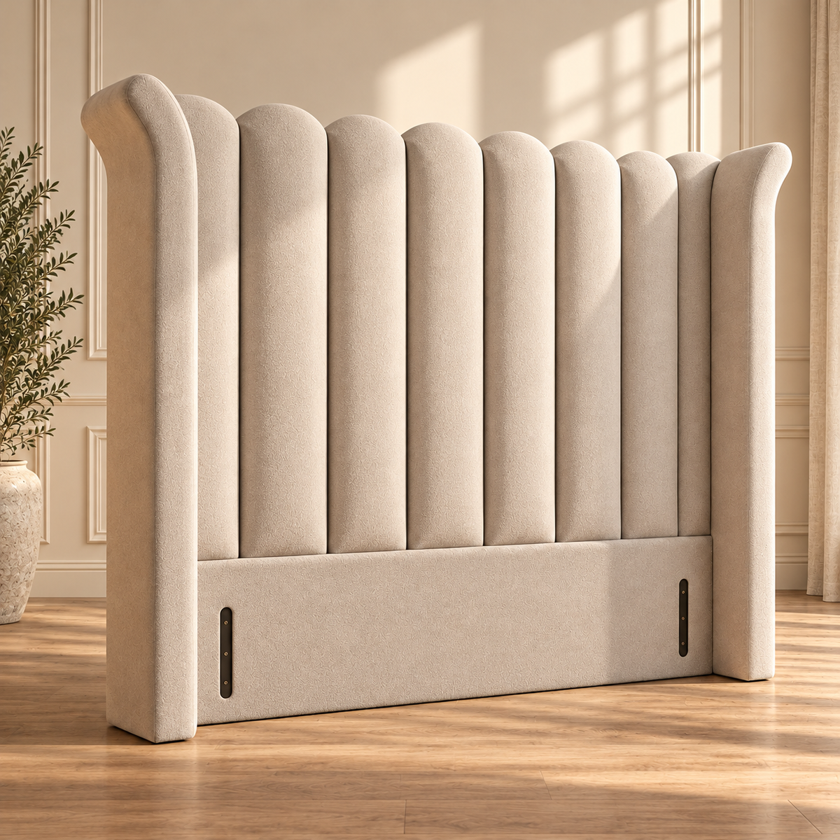 High Wingback Headboard, Tobias Art Deco Tulip 2027