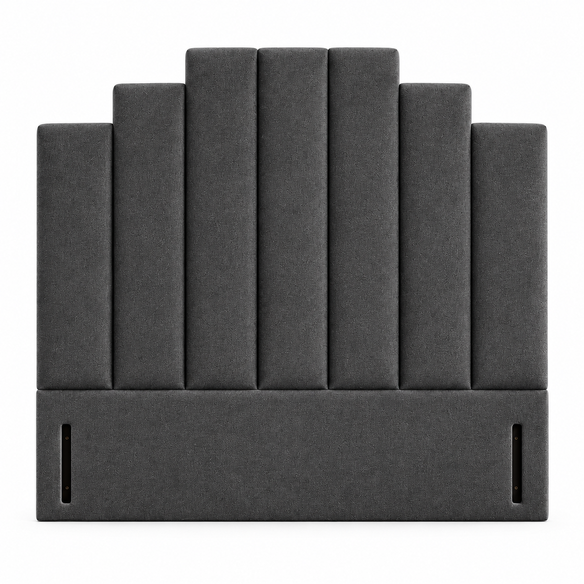 High Floor Standing Headboard, Gideon Art Deco Channelled 2027