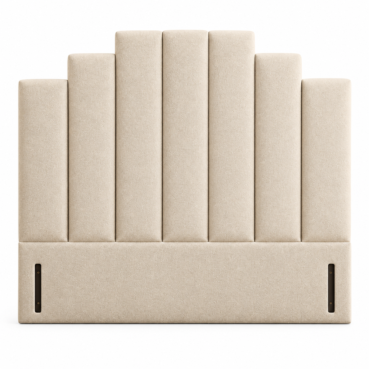 High Floor Standing Headboard, Gideon Art Deco Channelled 2027