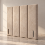High Panelled Headboard, Andrew Four Panel Geometric 2027