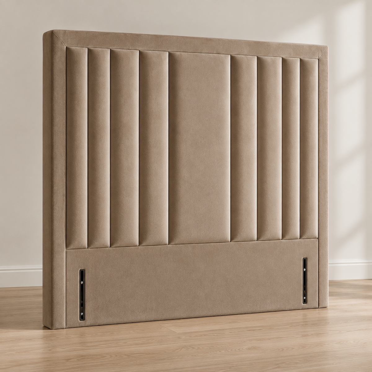 High Cushioned Headboard, Silas Plush Velvet 2027
