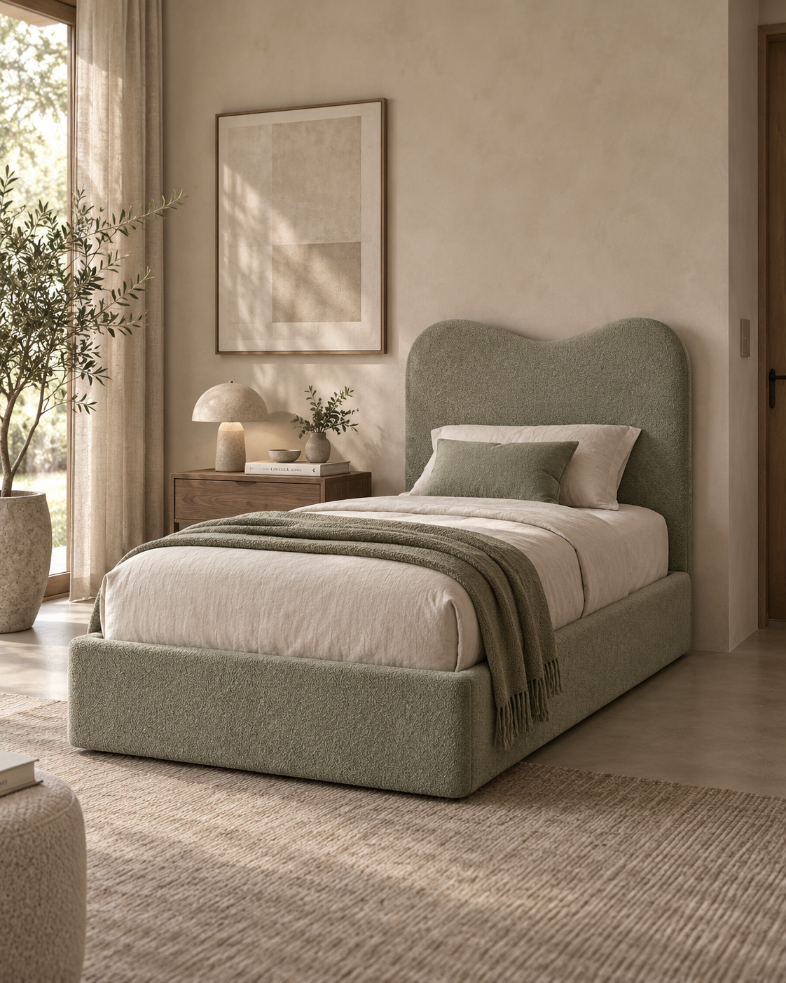Mirage Elegant Tall Cloud Teddy Bed