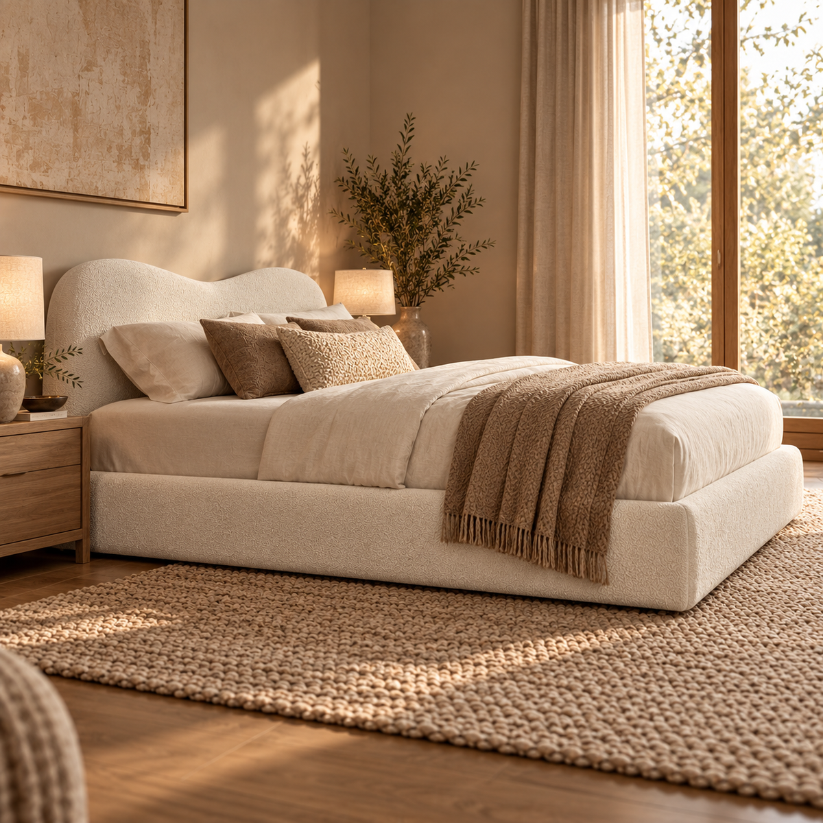 Mirage Elegant Tall Cloud Teddy Bed