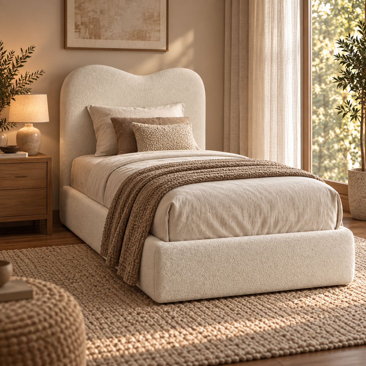 Mirage Elegant Tall Cloud Teddy Bed