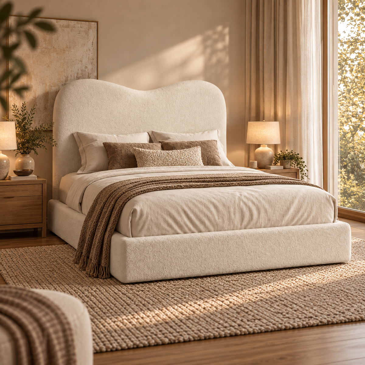 Mirage Elegant Tall Cloud Teddy Bed