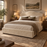 Salome Elegant Soft Upholstered Cloud Teddy Bed