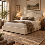 Salome Elegant Soft Upholstered Cloud Teddy Bed