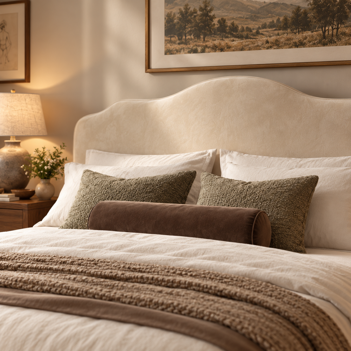 Salome Elegant Soft Upholstered Cloud Teddy Bed