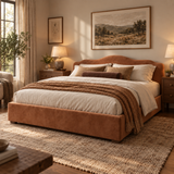 Salome Elegant Soft Upholstered Cloud Teddy Bed