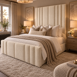 Rhianna Mirage Panel Upholstered Bed