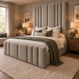 Rhianna Mirage Panel Upholstered Bed