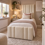 Rhianna Mirage Panel Upholstered Bed