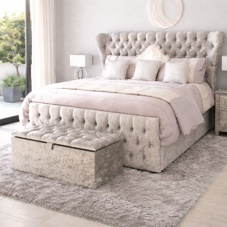 Salome Winged Butterfly Chesterfield Headboard