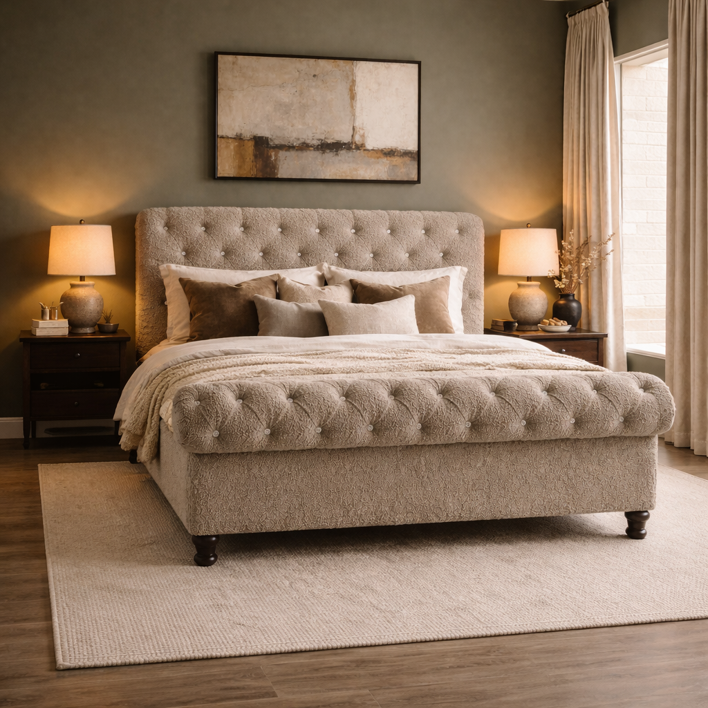 Andre Astoria Sleigh Chesterfield Bed
