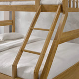 Oak Wood Three Sleeper Bunk Bed