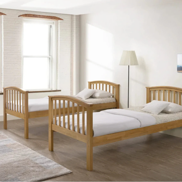 Kids Twin Sleeper Oak Bunk Bed