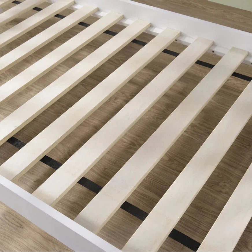 White Wooden Bunk Bed