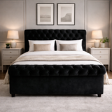 Bradley Sleigh Chesterfield Ottoman Storage Bed