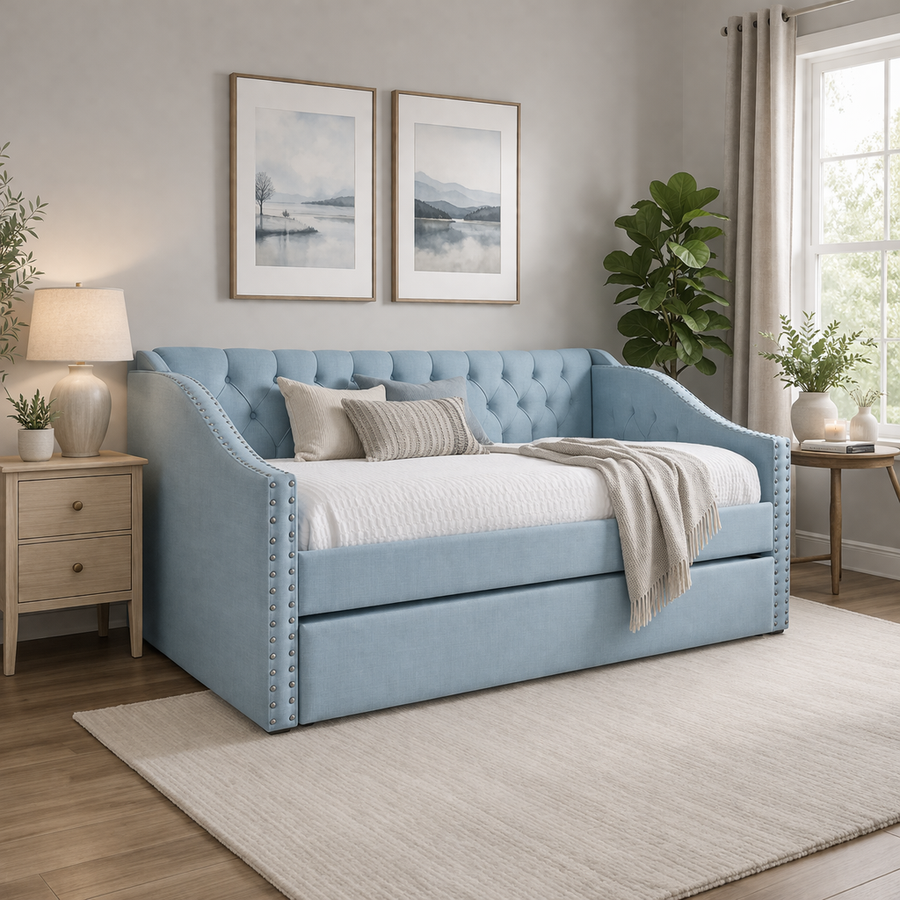 Grace Fabric Guest Bed Frame