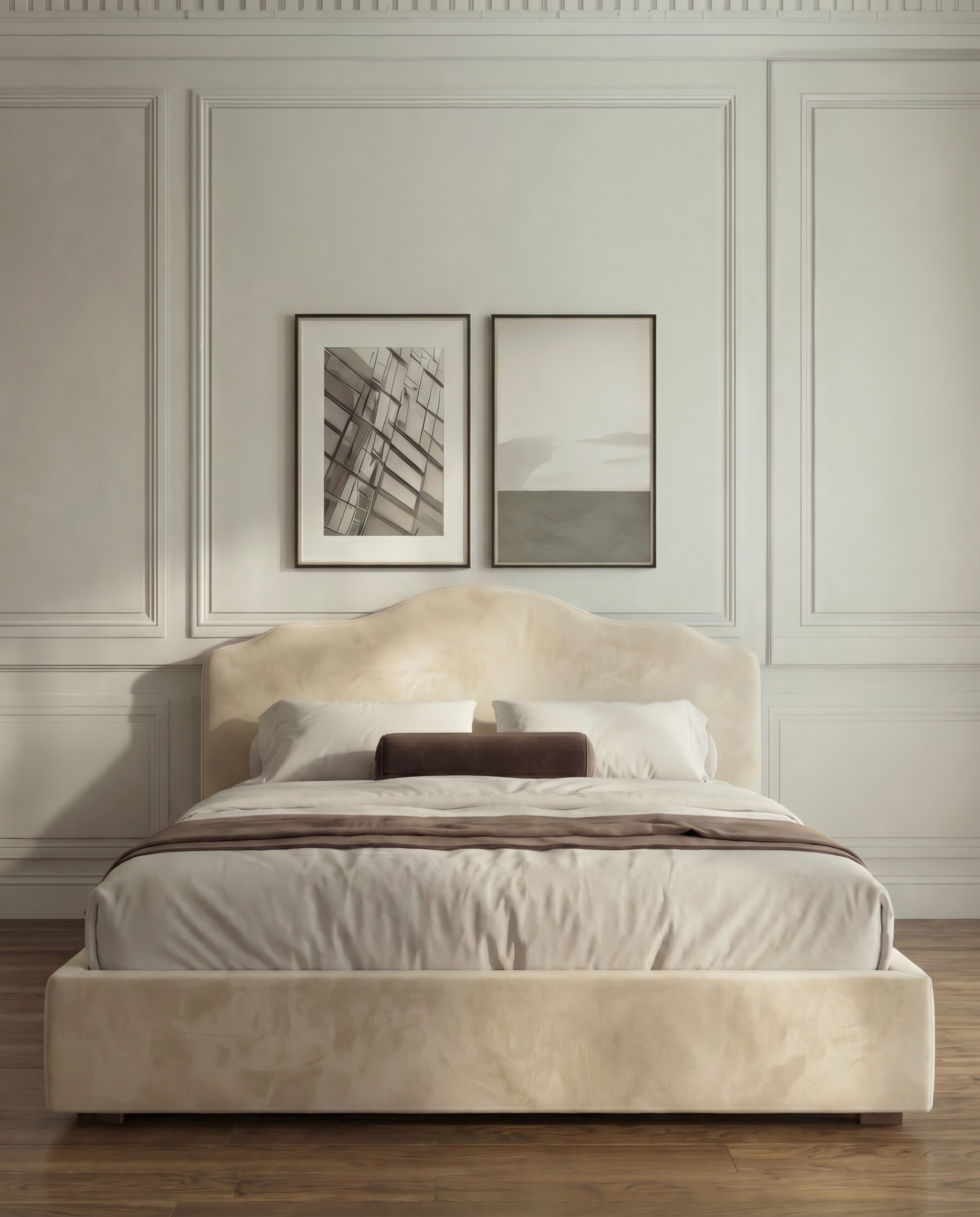 Salome Elegant Soft Upholstered Cloud Teddy Bed – British Furniture Shop 2026