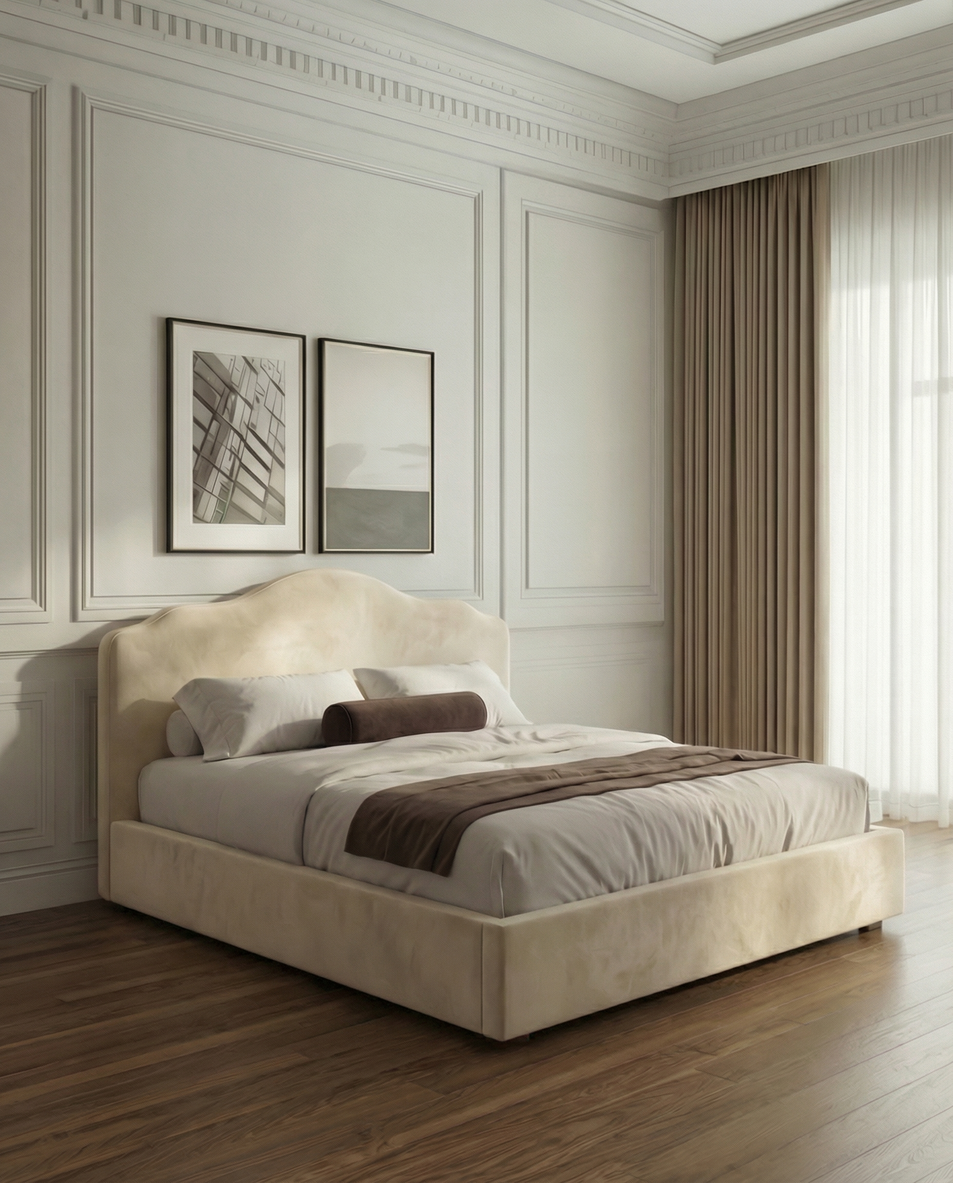 Salome Elegant Soft Upholstered Cloud Teddy Bed – British Furniture Shop 2026