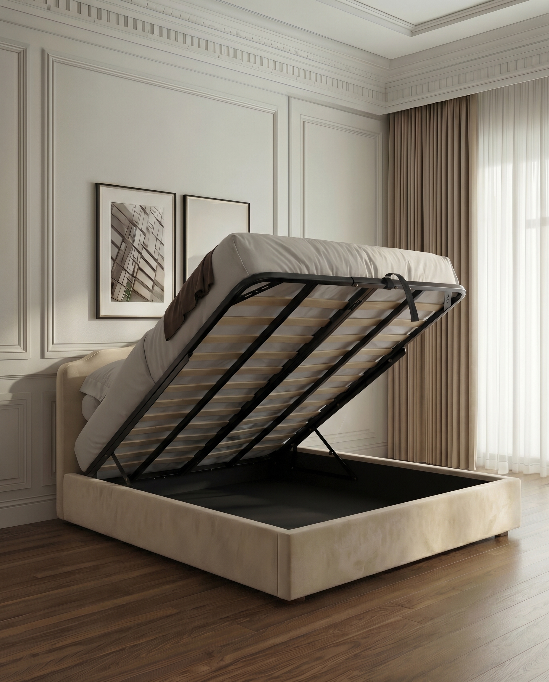 Salome Elegant Soft Upholstered Cloud Teddy Bed – British Furniture Shop 2026