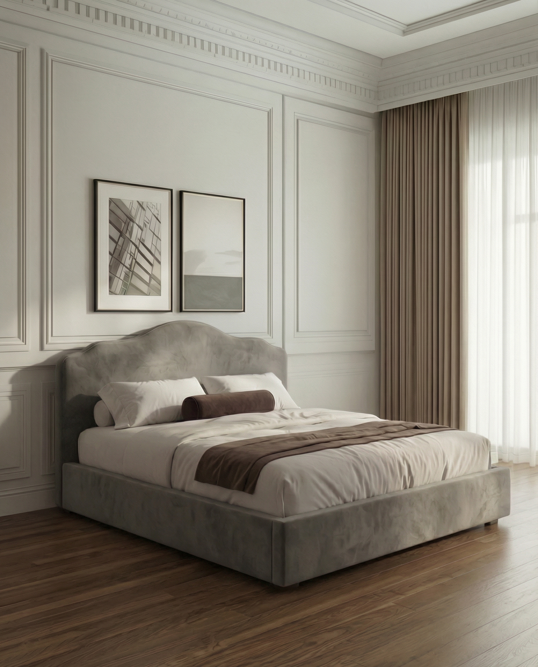 Salome Elegant Soft Upholstered Cloud Teddy Bed – British Furniture Shop 2026