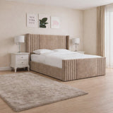 Andre Devonshire Winged Panel Upholstered Bed