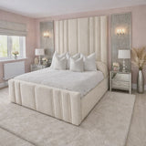 Rhianna Mirage Panel Upholstered Bed